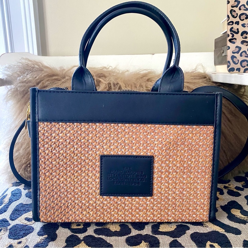 Black & Tan mini Tote fashion bag - Picture 3 of 7